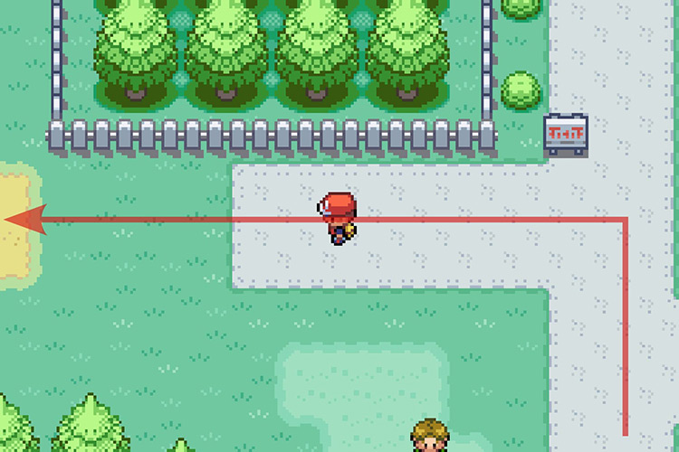 Following the path to Route 22. / Pokémon Radical Red