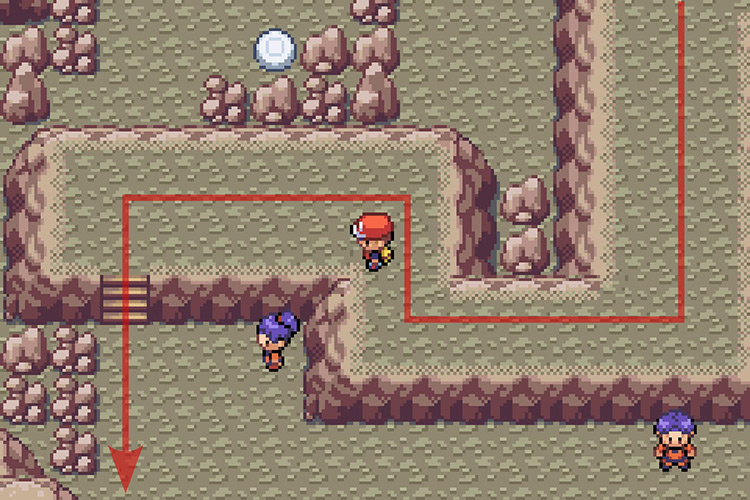 Following the platform and getting off from the other side / Pokémon Radical Red