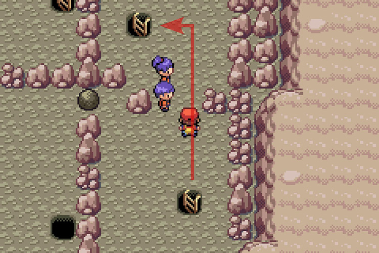 Using the ladder to the North to go down / Pokémon Radical Red