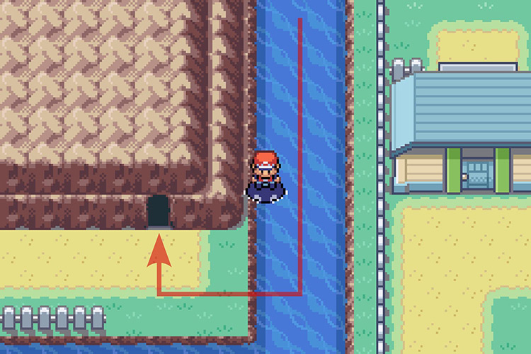 Entering the Cerulean Cave. / Pokémon Radical Red