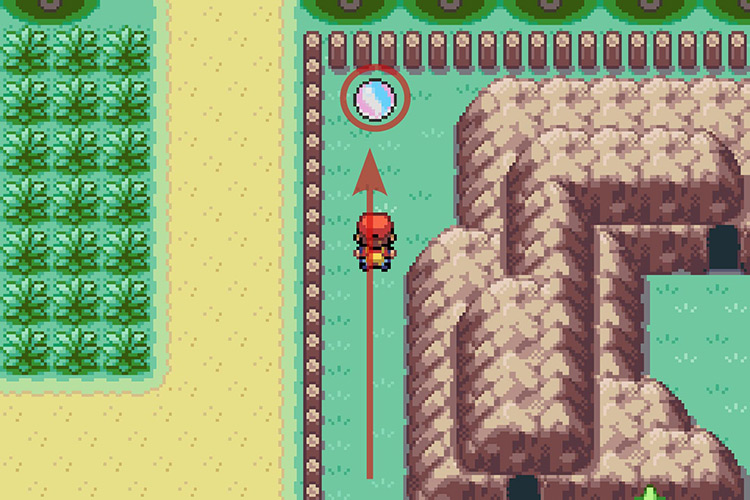 Finding the Orbeetlite behind the smashable rock. / Pokémon Radical Red