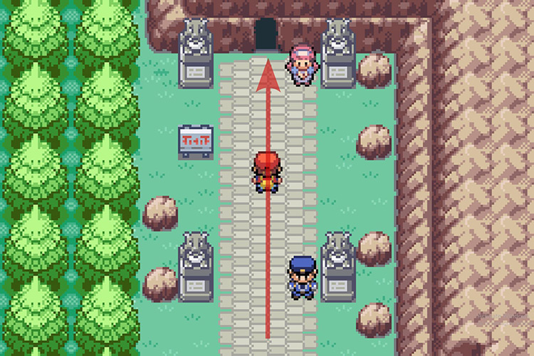 Approaching the entrance to Victory Road. / Pokémon Radical Red