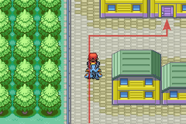 Entering the house to the right. / Pokémon Radical Red