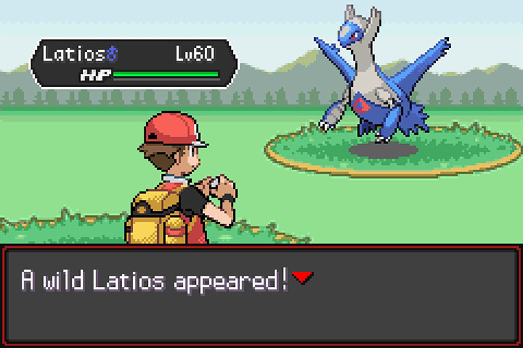 Battling and catching Latios / Pokémon Radical Red