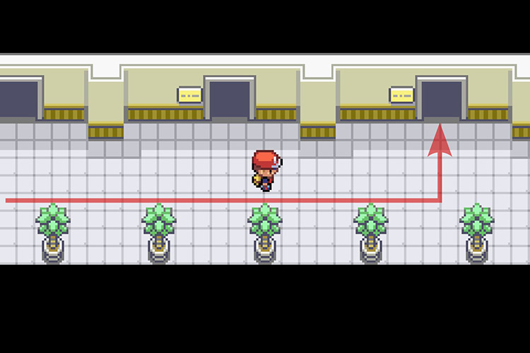 Entering the room at the end of the hallway / Pokémon Radical Red