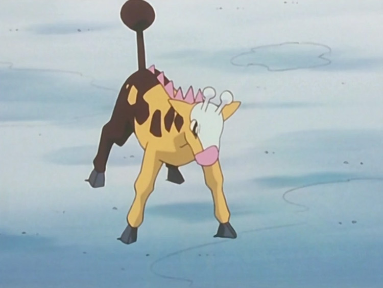 Girafarig Pokemon anime screenshot