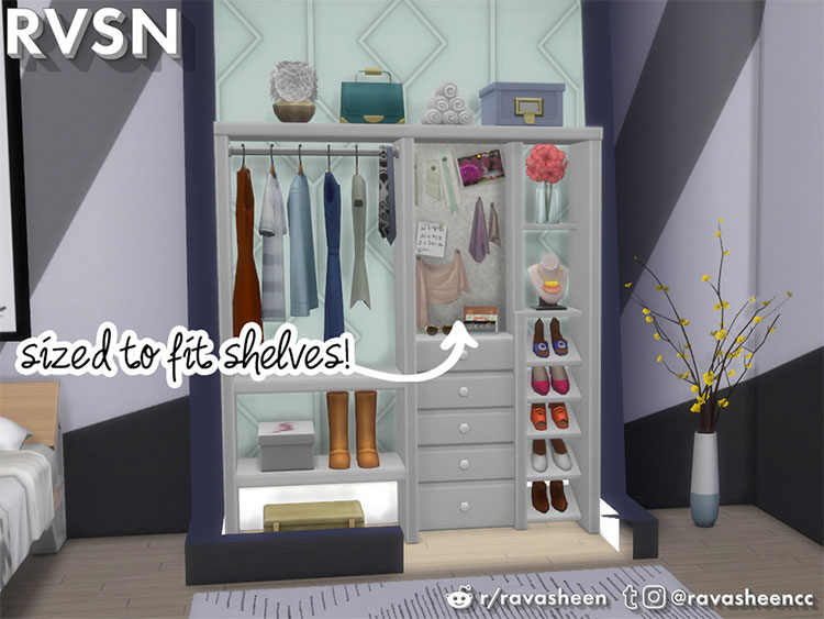 Sims 4 CC  Best Wardrobes  Dressers   Walk in Closets   FandomSpot - 51