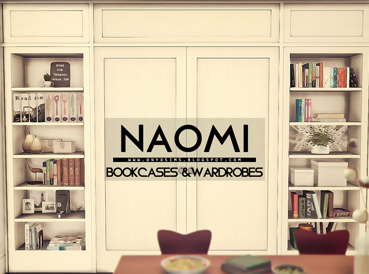 Bookcases & Wardrobes Mods for Sims 4