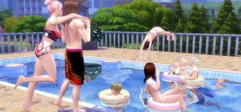 Swimming Poses Set - TS4 Pool Party Preview