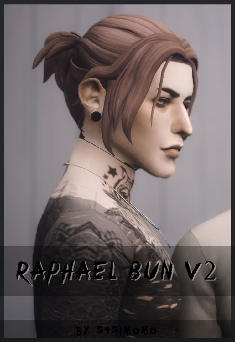 Sims 4 Man Bun Hair CC  All Free To Download    FandomSpot - 11