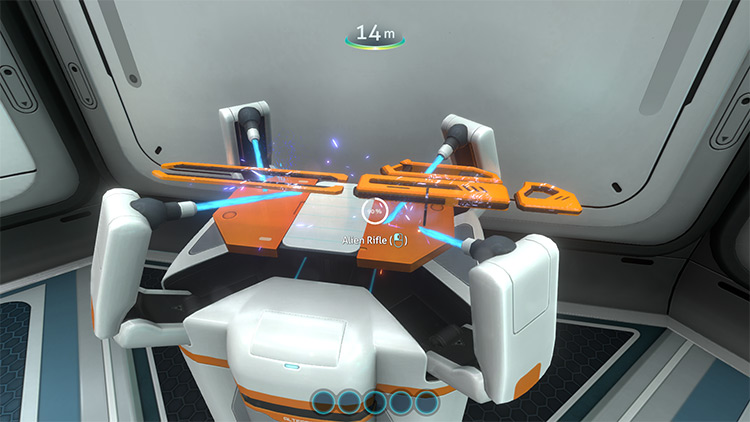 Alien Rifle mod for Subnautica