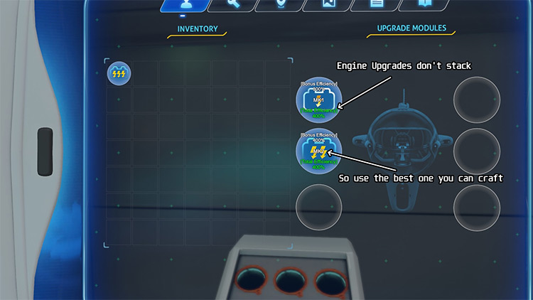 Cyclops Engine Upgrades Subnautica mod