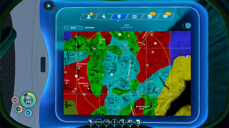 New Biome Map Subnautica mod