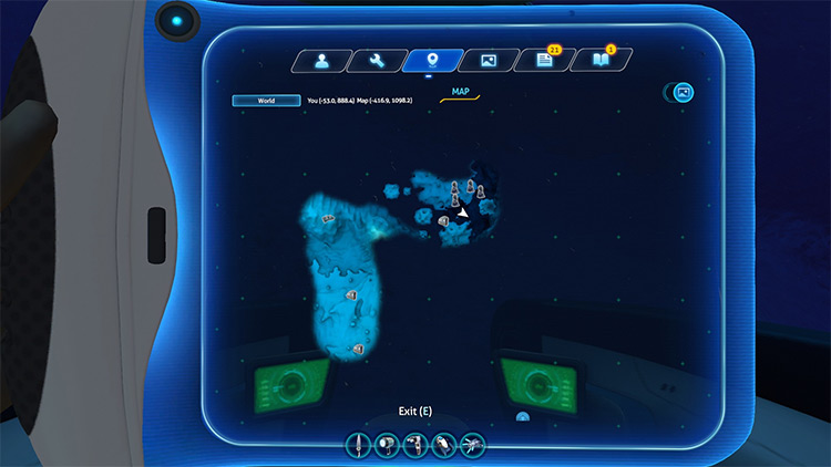 Map mod for Subnautica