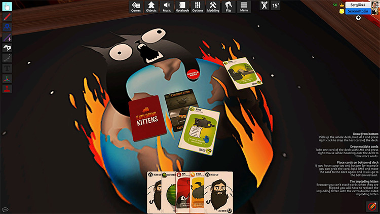 Exploding Kittens + Expansions in TTS