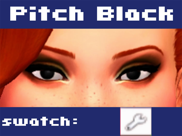 Pitch Black Eyes CC for The Sims 4