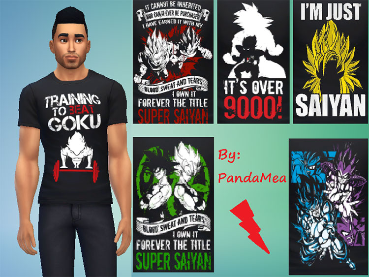 Ultimate Dragon Ball T-Shirts CC