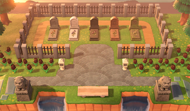 Animal Crossing  New Horizons Graveyard Design Ideas   Custom Cemeteries   FandomSpot - 3