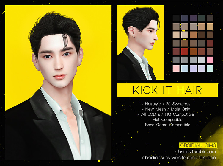 sims 4 cc male korean hair