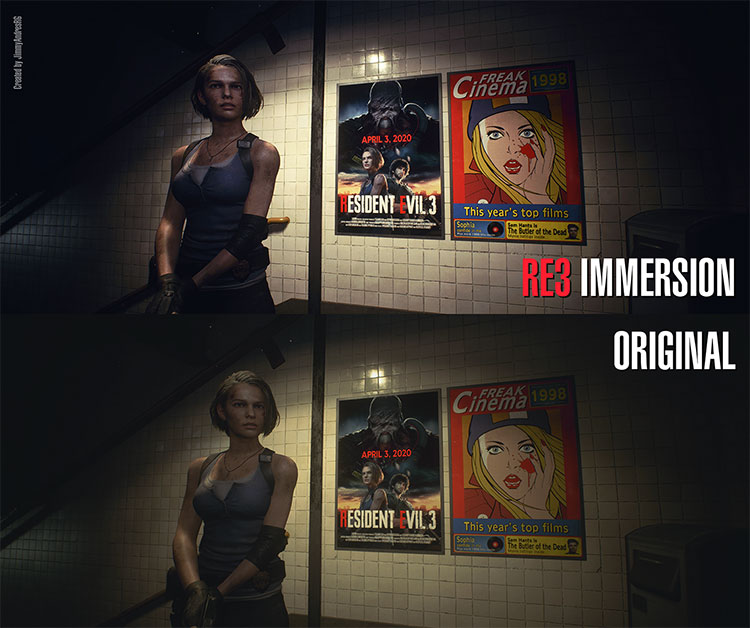 RE3 Immersion – Reshade mod for RE3 Remake