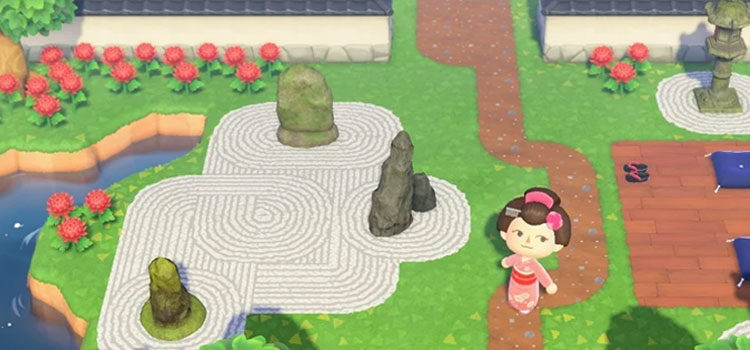 ACNH Zen Rock Garden Idea