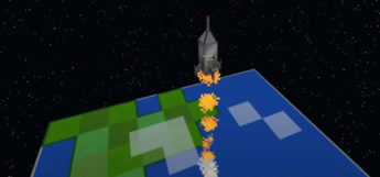 Minecraft Rocket Launch into Space