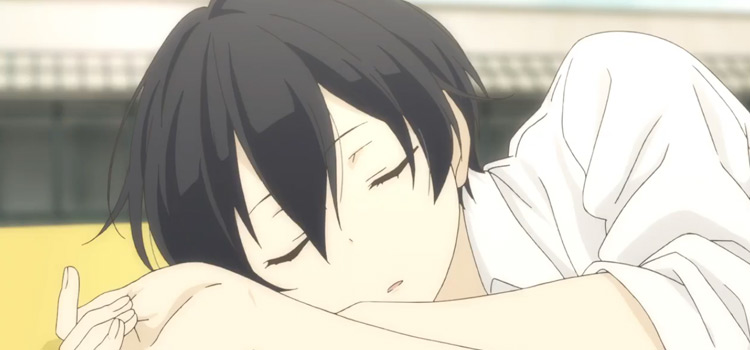 anime male sleeping