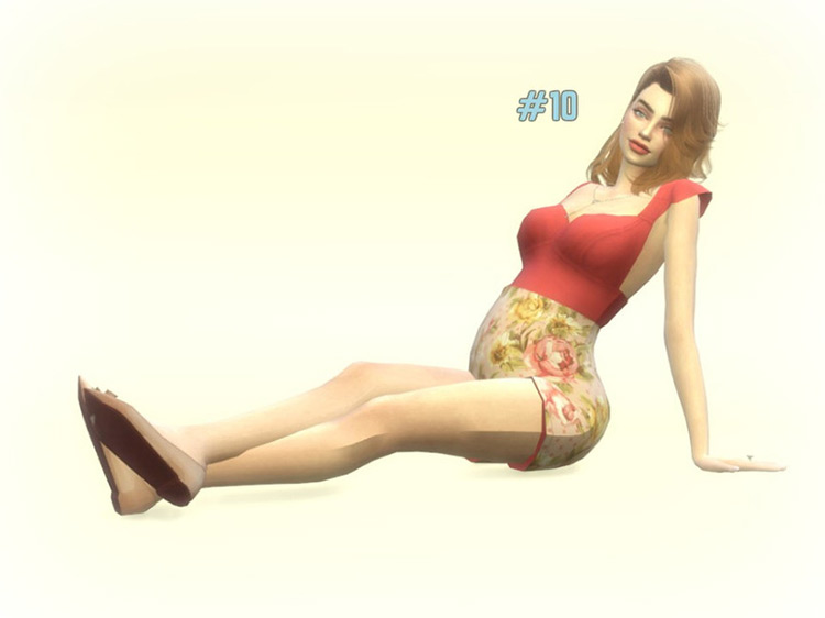 Pregnancy Pose (10+1) by Isims1357 TS4 Mod