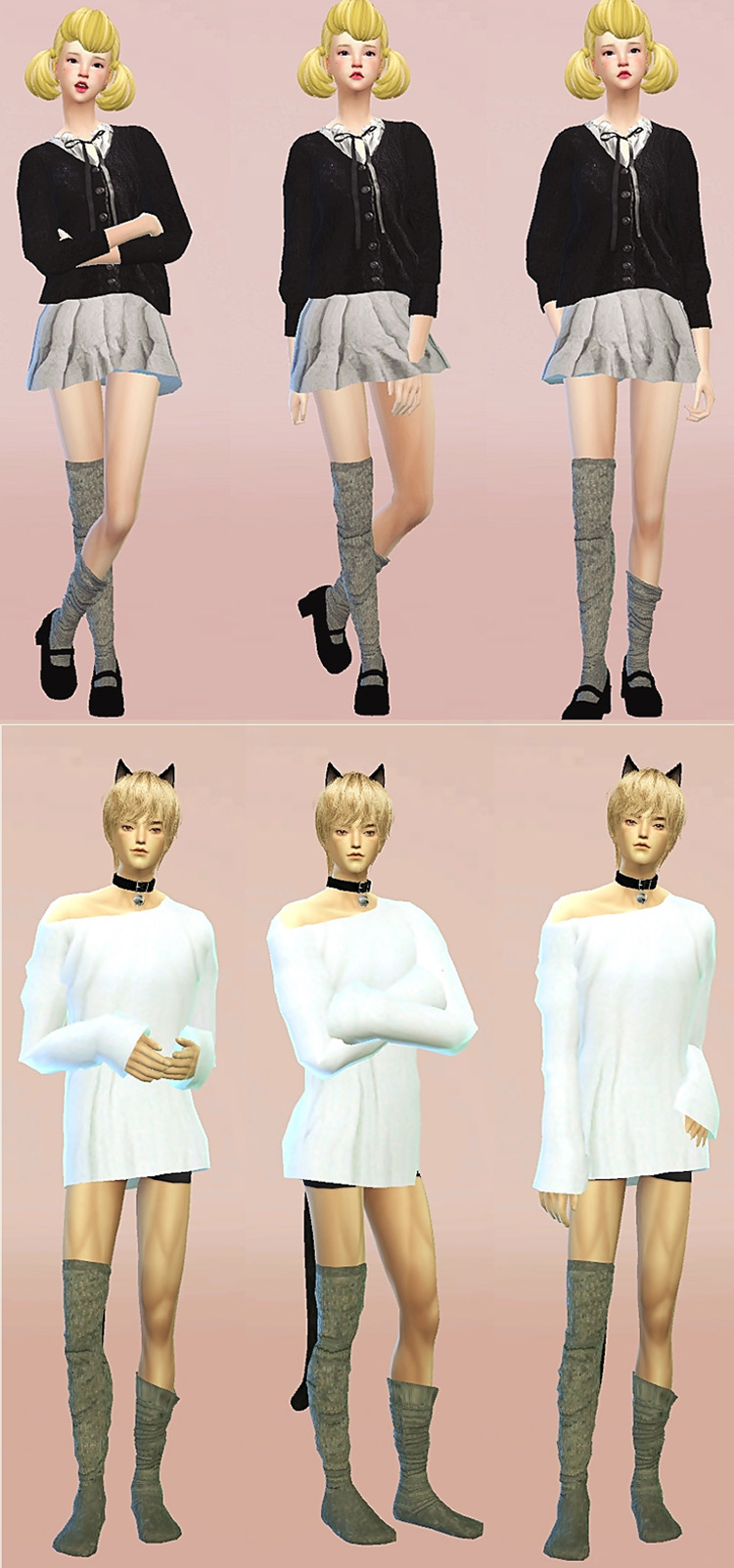 Female Loose Socks + Male Loose Socks by Sims4 Marigold TS4 CC
