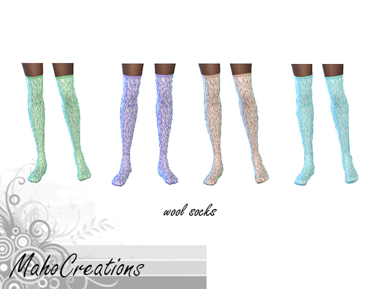 Wool Socks by MahoCreations Sims 4 CC