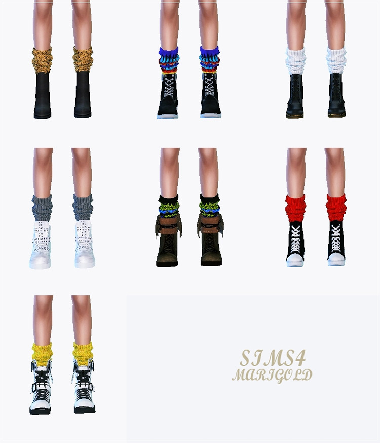 Knit Loose Socks by Sims4 Marigold screenshot