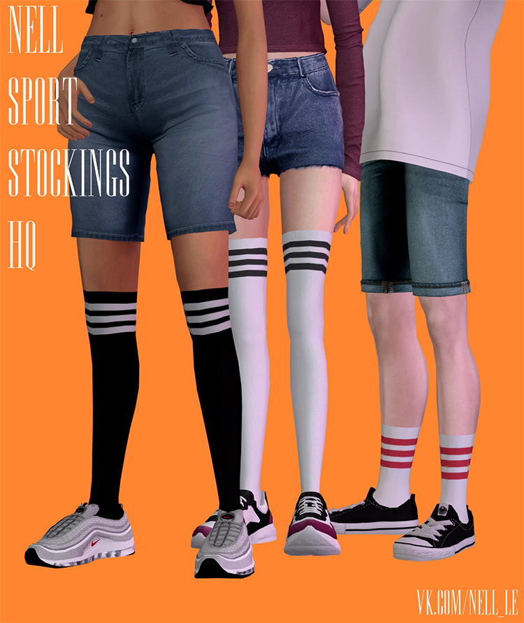 The Sims Resource Striped Socks Male And Female 55 Off