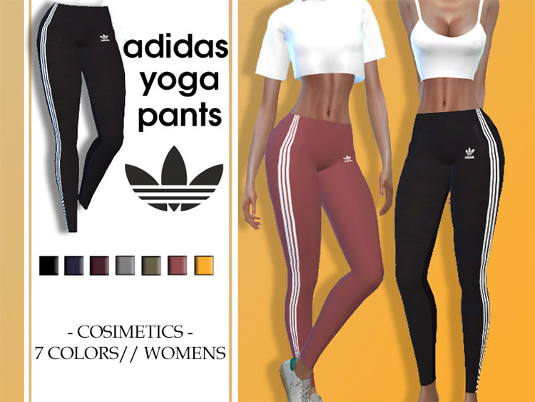 Adidas Yoga Pants for The Sims 4