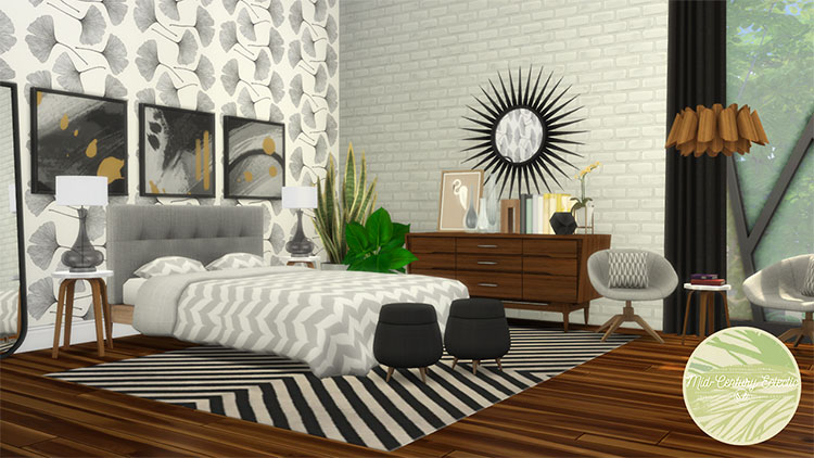 Mid-Century Eclectic Set CC for TS4