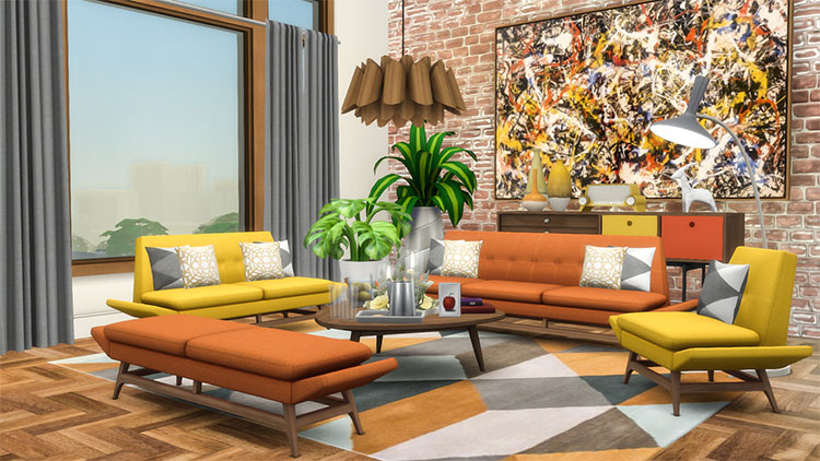 Vice Sofa Series - TS4 Midcentury Modern CC