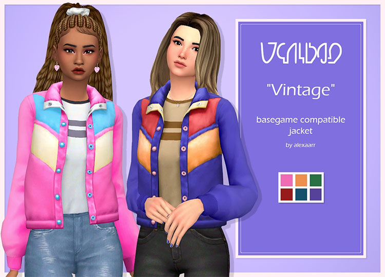 Vintage Jacket CC for The Sims 4