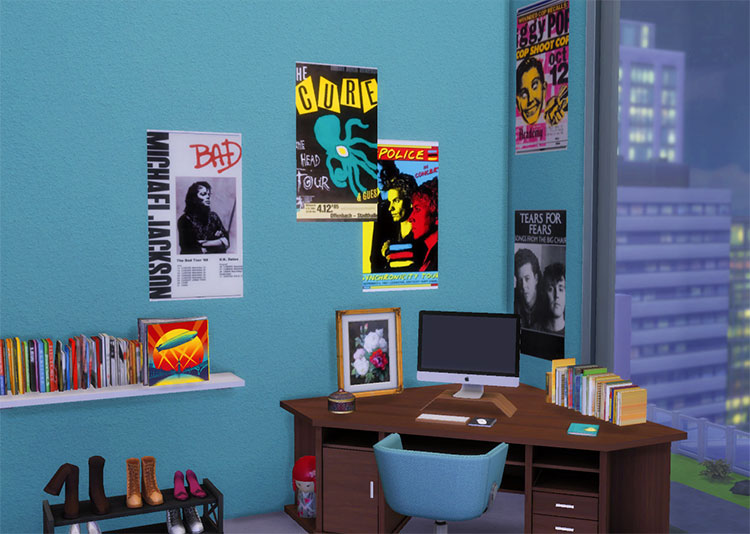 80’s Posters and Wall Art - TS4 CC