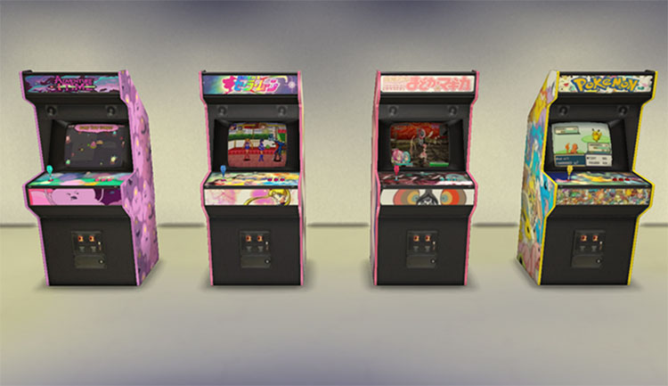 Arcade Machines From The 1980s - TS4 CC