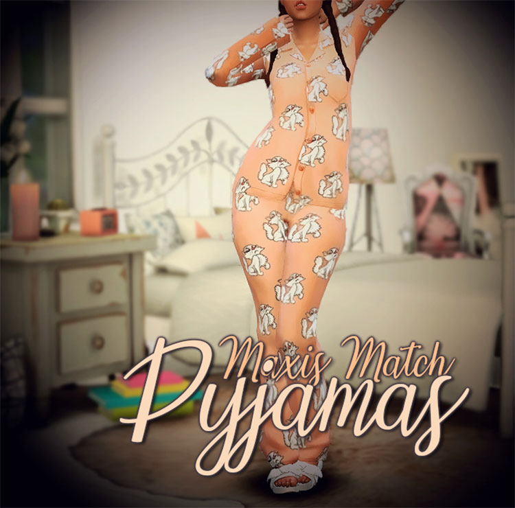 Maxis Match Pajamas CC - Sims 4 Preview