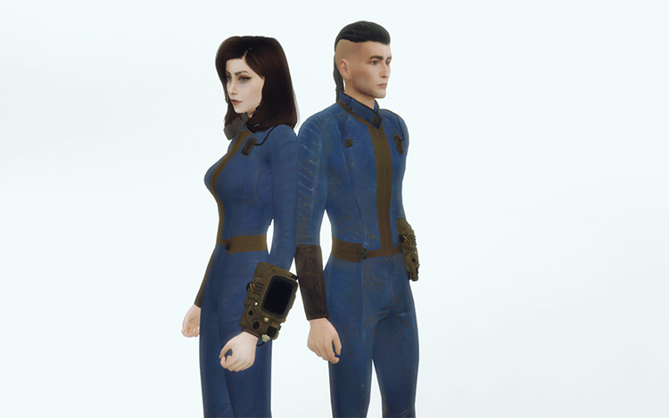 Vault Suits + Pip-Boy 3000 Mark IV TS4 CC