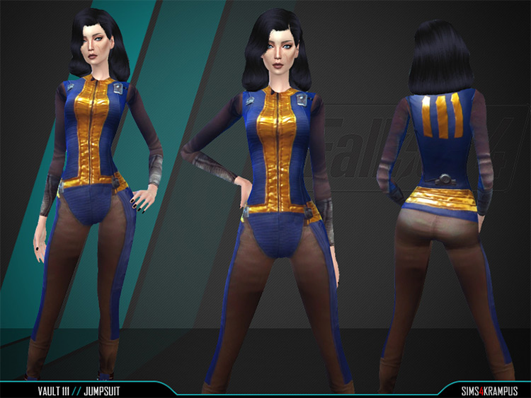 Vault 111 Jumpsuit for Sims 4