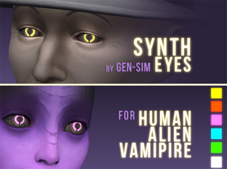 Synth Eyes Sims 4 CC