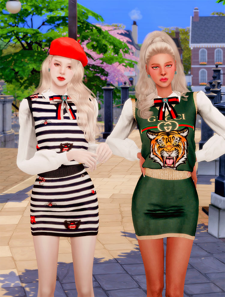 Gucci Collabo Set - Sims 4 CC