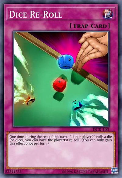 Dice Re-Roll Yu-Gi-Oh Card