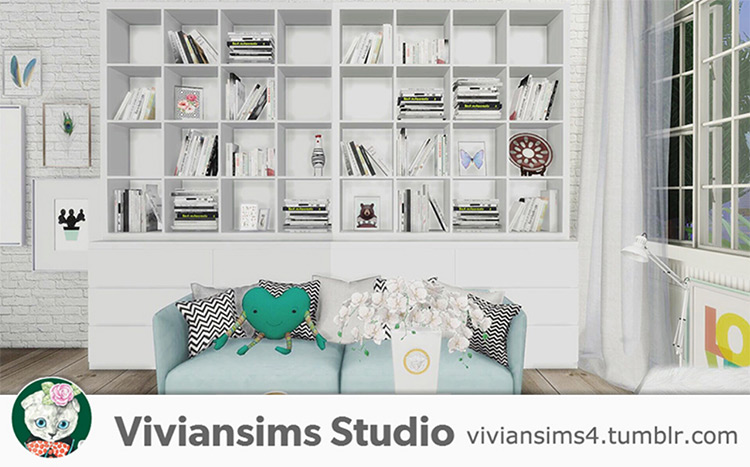 Best Sims 4 Bookcases   Bookshelves  Free CC   Mods   FandomSpot - 84