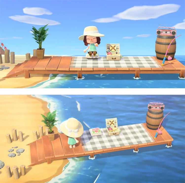 Boardwalk   Pier Design Ideas For Animal Crossing  New Horizons   FandomSpot - 51