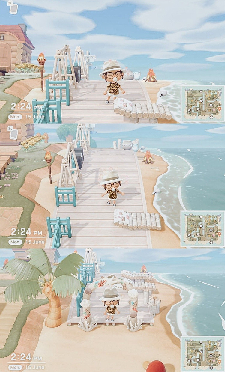 Boardwalk   Pier Design Ideas For Animal Crossing  New Horizons   FandomSpot - 45