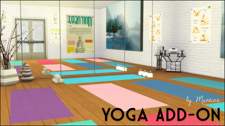 Sims 4 Yoga Room CC  Yoga Mats  Studio D cor   More   FandomSpot - 71