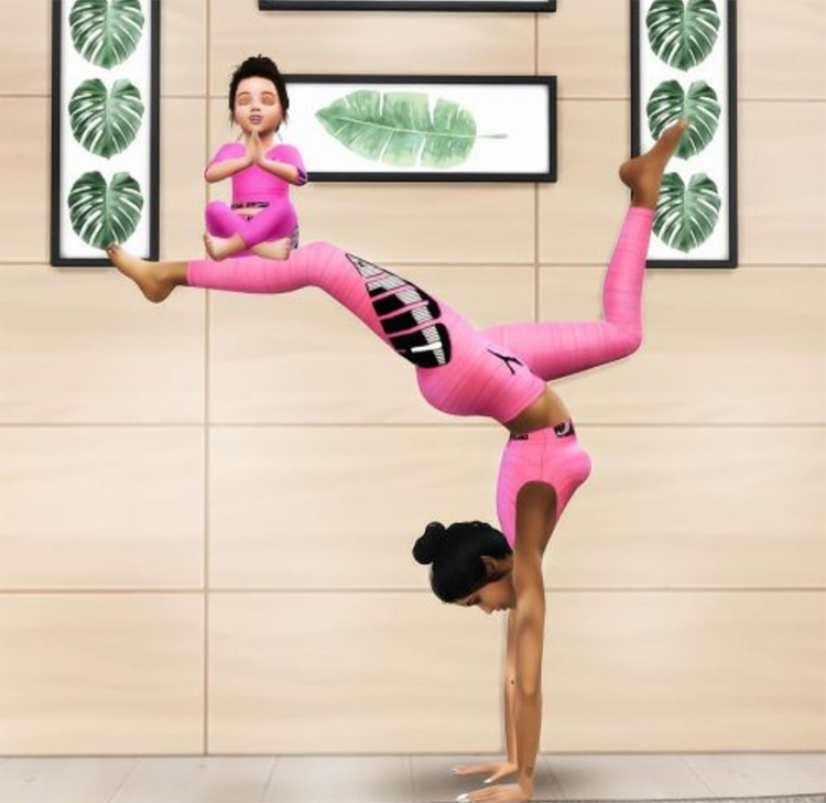 Yoga Pose Set - Really basic easy one. lol. (request) So, Yoga Pose Set is  here. I was not tend to made those hard o… | Sims 4 gameplay, Sims baby,  The sims 4 packs