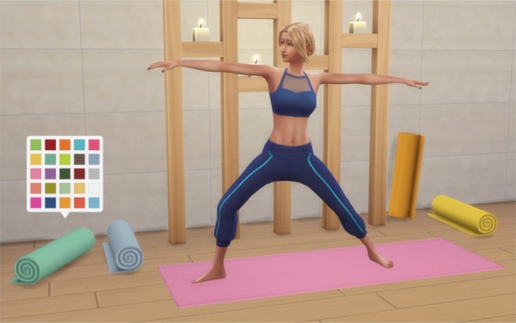 Sims 4 Yoga Room CC  Yoga Mats  Studio D cor   More   FandomSpot - 4